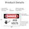 Signmission 440 Volts Danger Sign, Aluminum, 18in W x 12in L, 2PK OS-2PACK-DS-A-1218-L-1011 - alternate 2